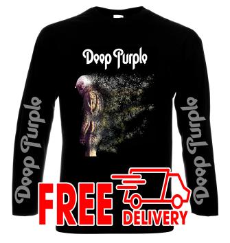 Deep Purple, Woosh, men's long sleeve t-shirt, 100% cotton, S to 5XL